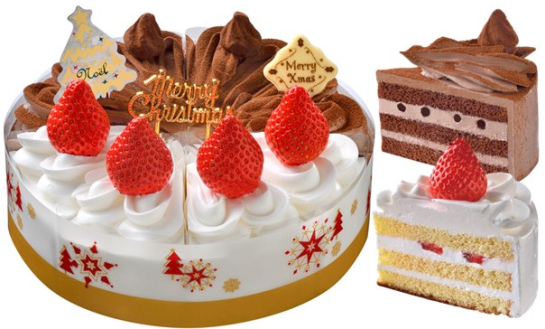 Iヤマザキ 苺とチョコの切れてるケーキ6号